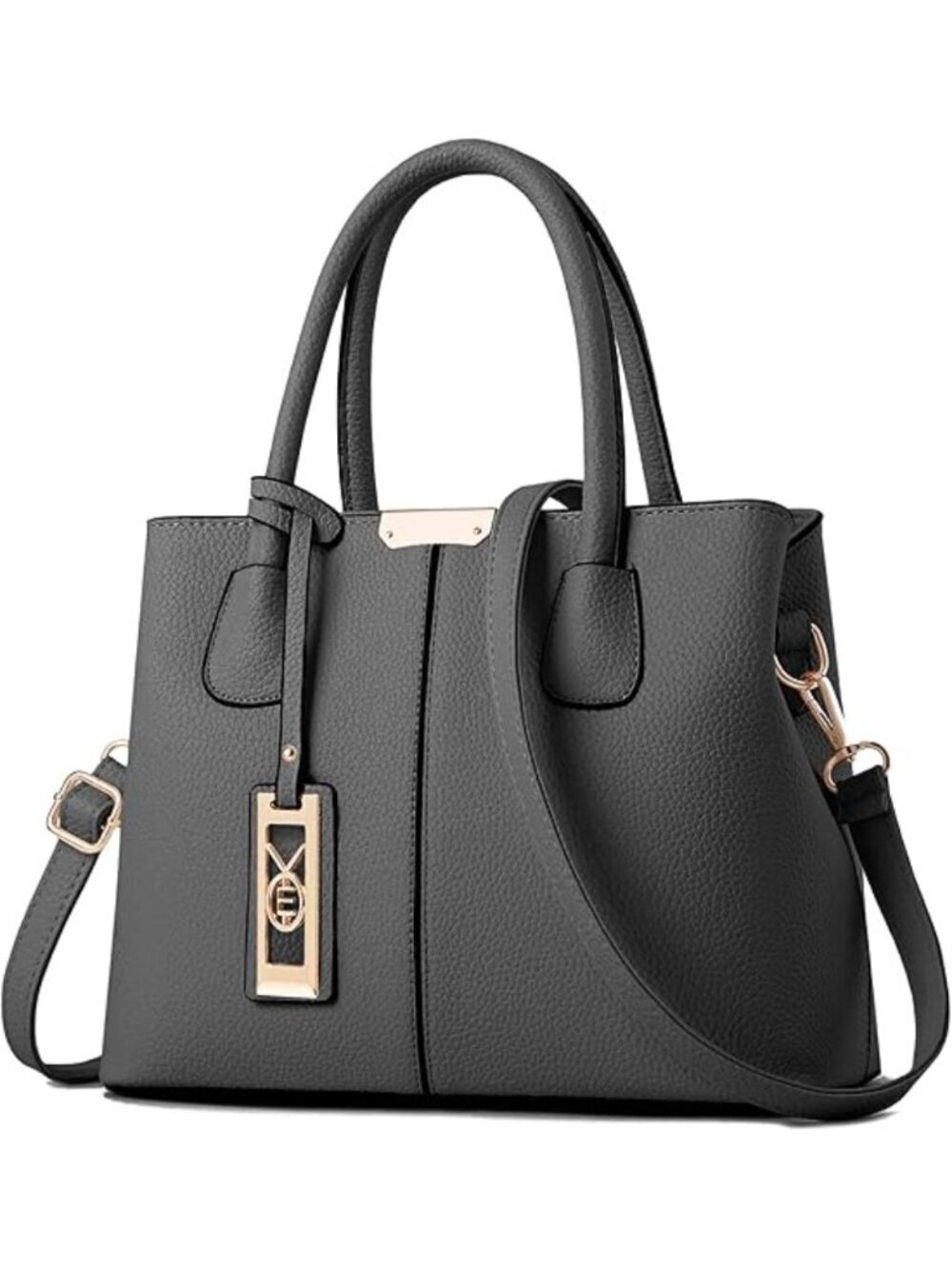 Women's D Dark Grey Shoulder Tote Bags Top Handle Satchel Purses and Handbags